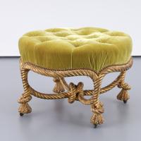 Napoleon III Style Giltwood Ottoman, Manner of A.M.E. Fournier - Sold for $4,160 on 10-11-2026 (Lot 604).jpg